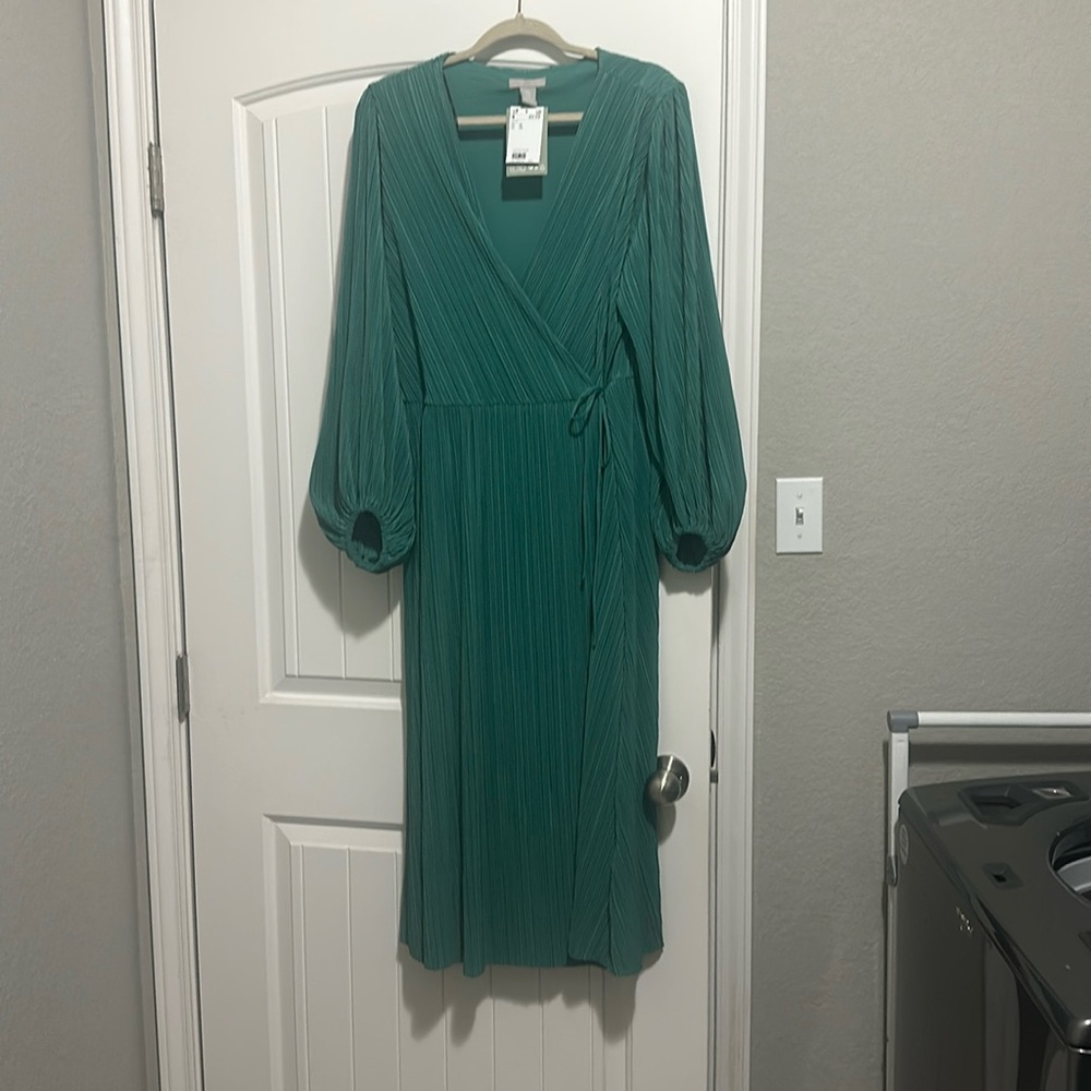 Green H&M Wrap Dress